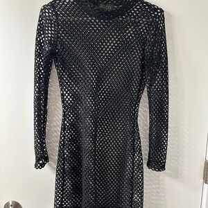 Black Mesh Dress